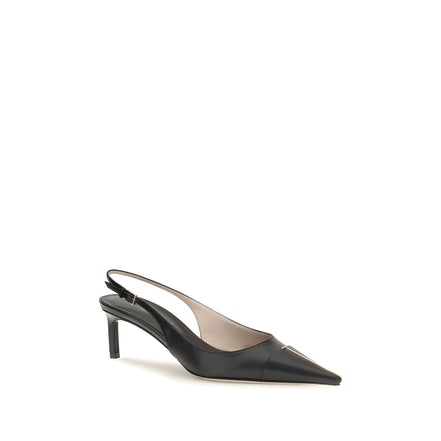 Pantofi cu toc mediu Tom Ford negri din piele