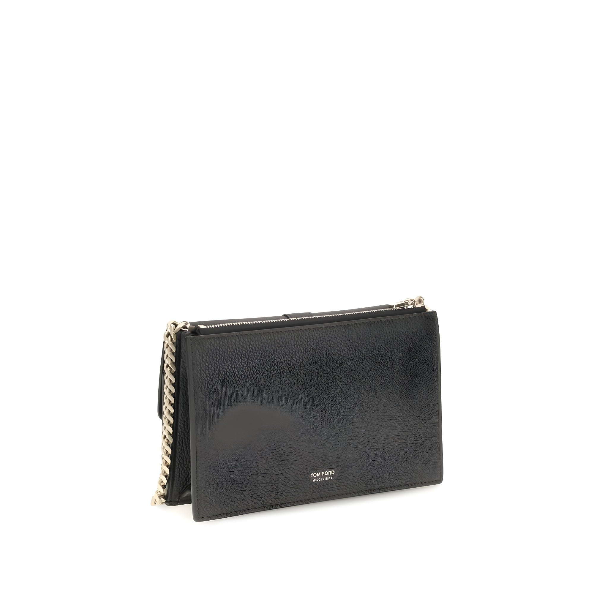 Tom Ford Black Calf Leather Shoulder Bag