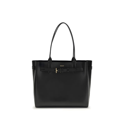 Geantă de umăr Tom Ford neagră din piele
