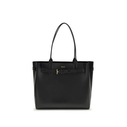 Geantă de umăr Tom Ford neagră din piele