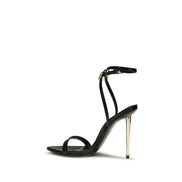 Sandale cu toc stilett Negre Tom Ford