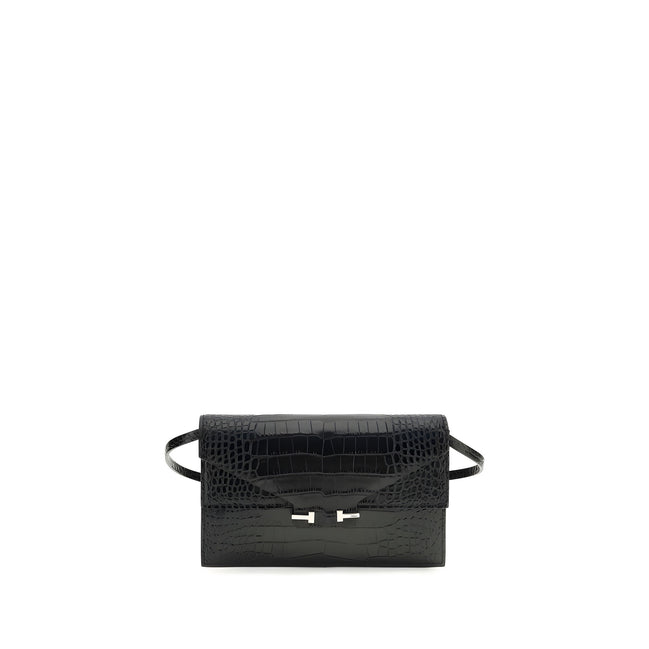 Tom Ford Black Leather Shoulder Bag