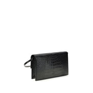 Tom Ford Black Leather Shoulder Bag