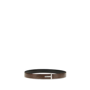 Curea Tom Ford maro din piele