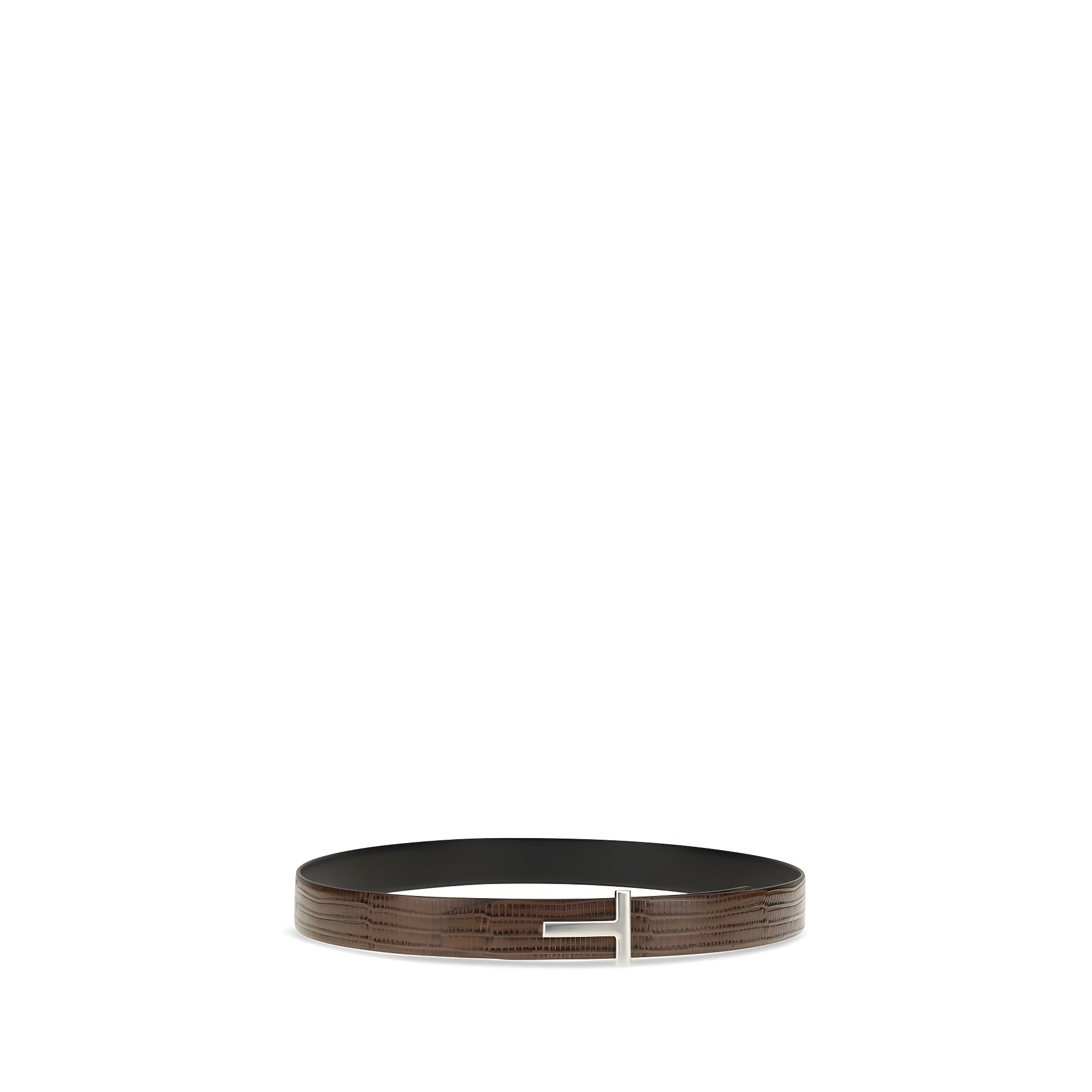 Curea Tom Ford maro din piele