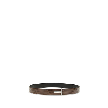 Curea Tom Ford maro din piele