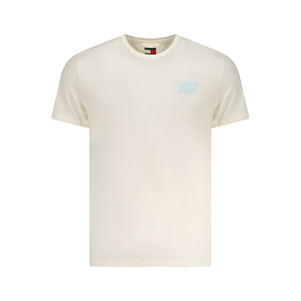 Tricou Tommy Hilfiger bej din bumbac