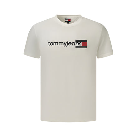 Tricou Tommy Hilfiger alb din bumbac