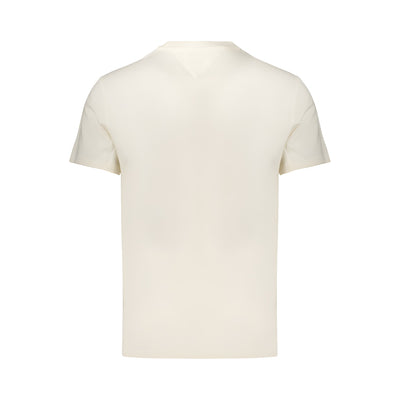 Tricou Tommy Hilfiger alb din bumbac