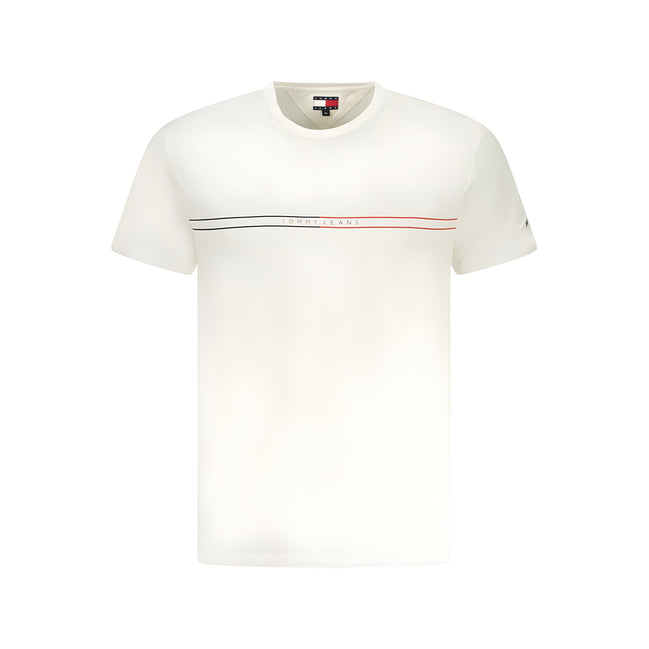 Tricou Tommy Hilfiger alb din bumbac