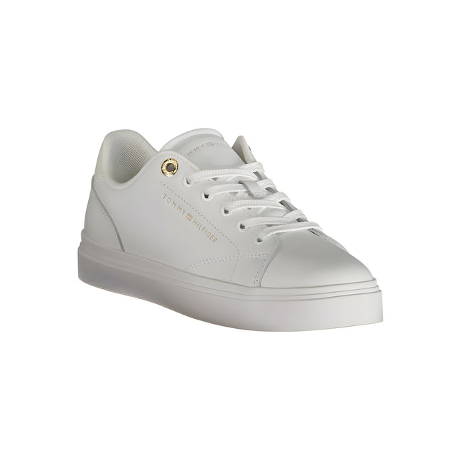 Tommy Hilfiger White Polyurethane Women Sneaker
