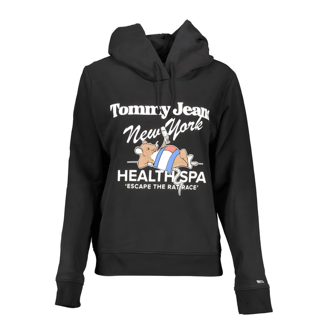 Hanorac Tommy Hilfiger negru din bumbac