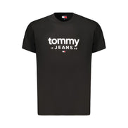 Tommy Hilfiger Black Cotton Mens T-Shirt