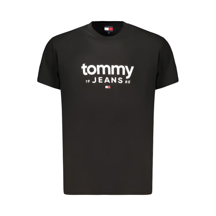 Tommy Hilfiger Black Cotton Mens T-Shirt
