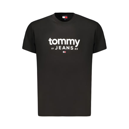 Tricou Tommy Hilfiger negru din bumbac