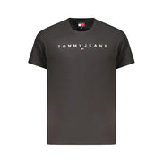 Tricou Tommy Hilfiger negru din bumbac