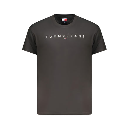 Tricou Tommy Hilfiger negru din bumbac