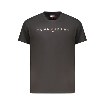 Tricou Tommy Hilfiger negru din bumbac