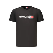 Tricou Tommy Hilfiger negru din bumbac