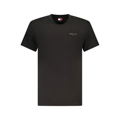Tricou Tommy Hilfiger negru din bumbac