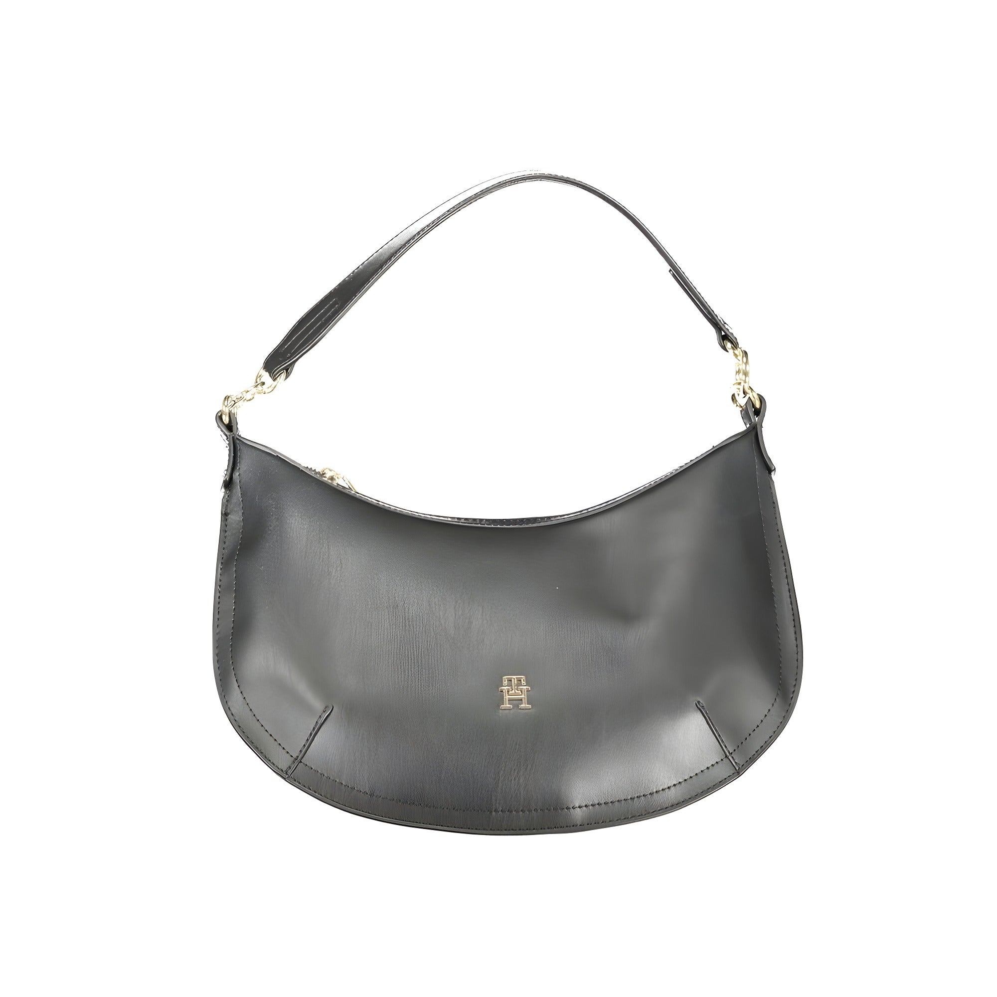 Geantă Tommy Hilfiger neagră din piele ecologică