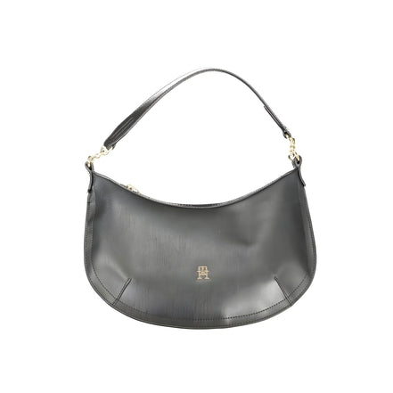 Geantă Tommy Hilfiger neagră din piele ecologică