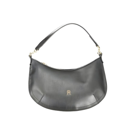 Geantă Tommy Hilfiger neagră din piele ecologică