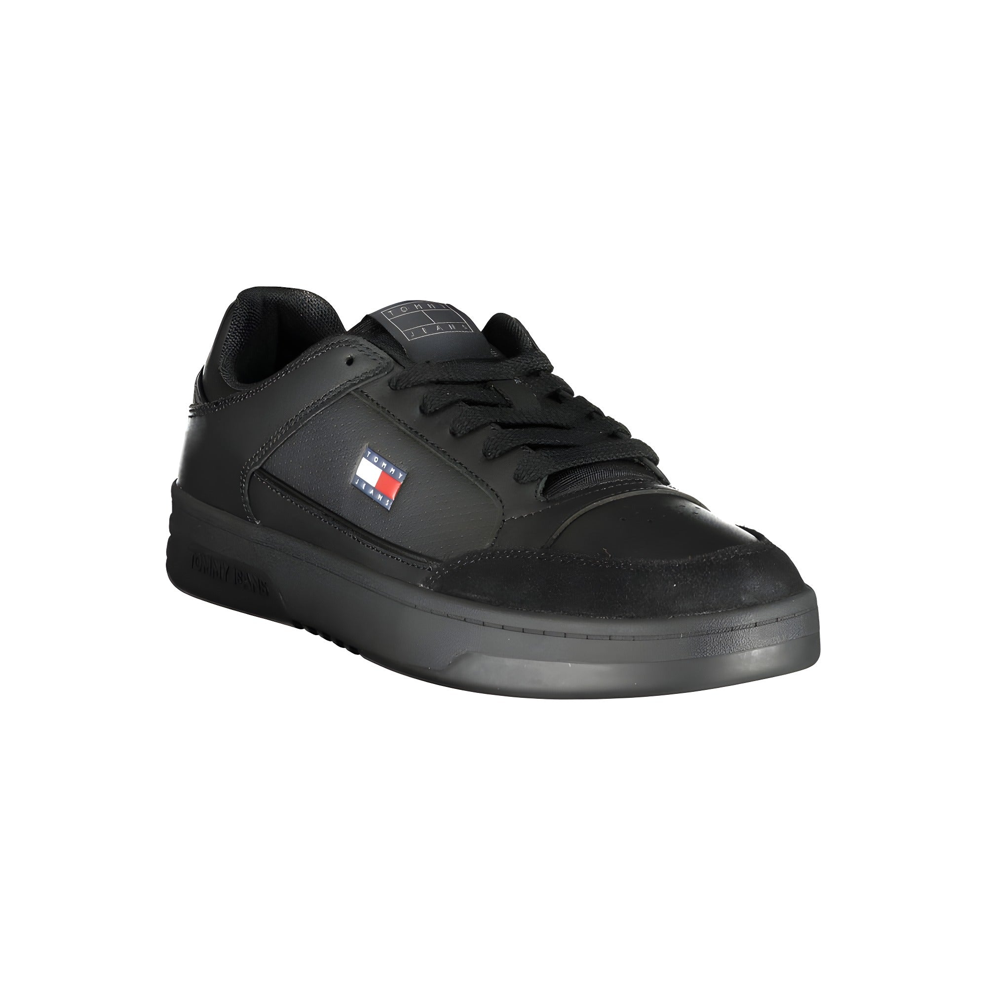 Tommy Hilfiger Black Polyurethane Men's Sneaker