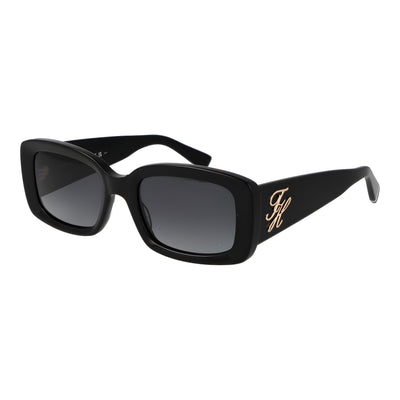 Ochelari de soare Tommy Hilfiger negri din acetat rectangulari