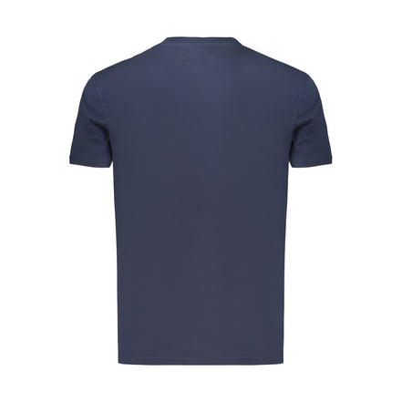 Tricou Tommy Hilfiger albastru din bumbac