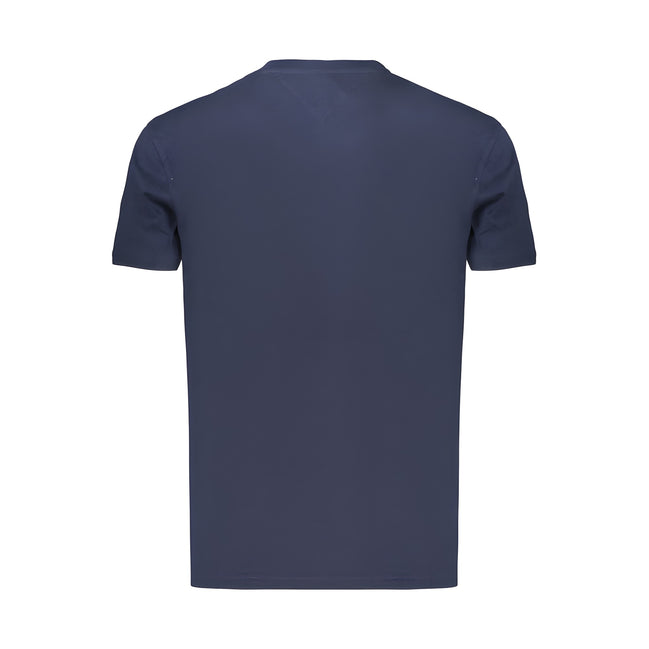 Tricou Tommy Hilfiger albastru din bumbac