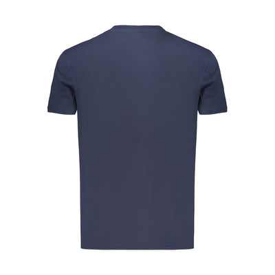 Tricou Tommy Hilfiger albastru din bumbac