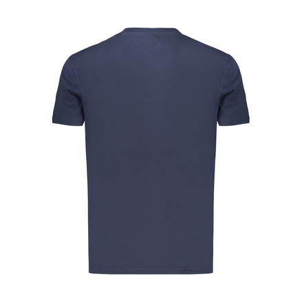 Tricou Tommy Hilfiger albastru din bumbac