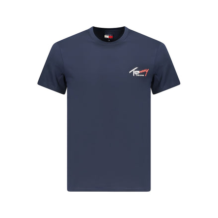 Tricou Tommy Hilfiger albastru din bumbac