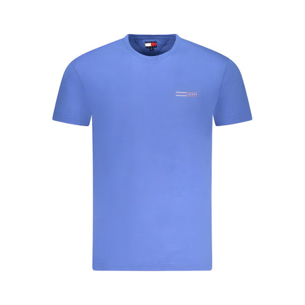 Tricou Tommy Hilfiger albastru din bumbac