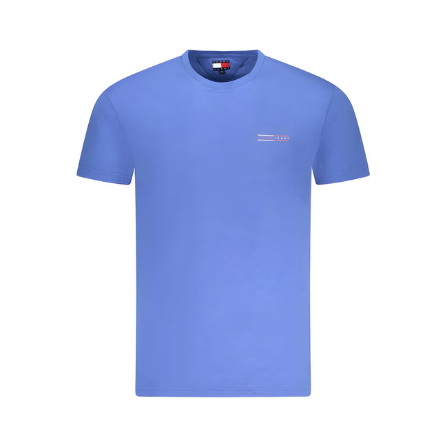 Tricou Tommy Hilfiger albastru din bumbac