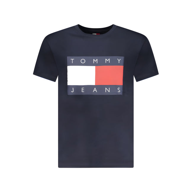 Tricou Tommy Hilfiger albastru din bumbac