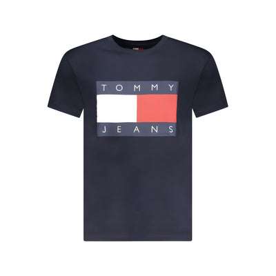 Tricou Tommy Hilfiger albastru din bumbac
