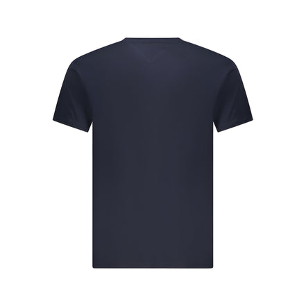 Tricou Tommy Hilfiger albastru din bumbac