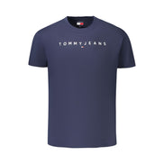 Tricou Tommy Hilfiger albastru din bumbac