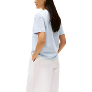 Tricou Tommy Hilfiger albastru din bumbac organic