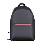 Rucsac Tommy Hilfiger albastru din poliuretan cu bretele reglabile