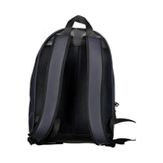 Rucsac Tommy Hilfiger albastru din poliuretan cu bretele reglabile