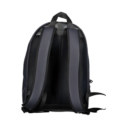 Rucsac Tommy Hilfiger albastru din poliuretan cu bretele reglabile
