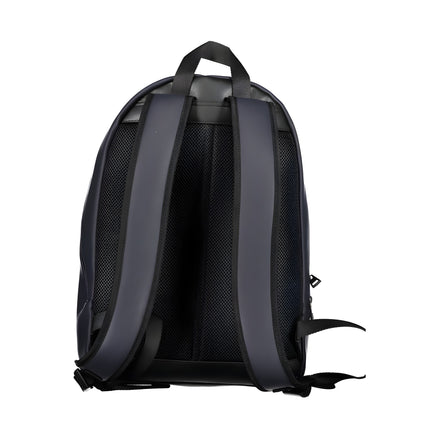 Rucsac Tommy Hilfiger albastru din poliuretan cu bretele reglabile