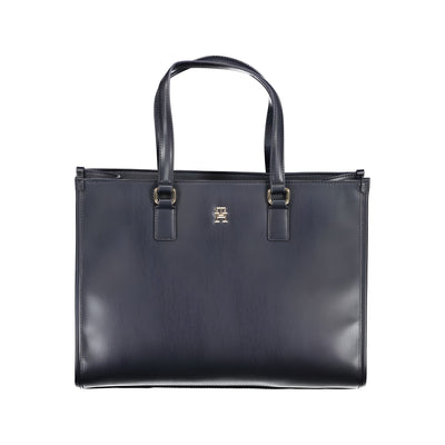 Tommy Hilfiger Geantă de Umăr Albastră din Poliuretan pentru Femei