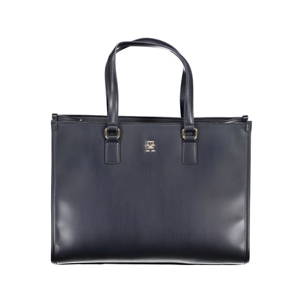 Tommy Hilfiger Geantă de Umăr Albastră din Poliuretan pentru Femei