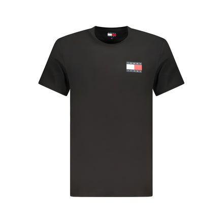 Tricou Tommy Hilfiger negru din bumbac