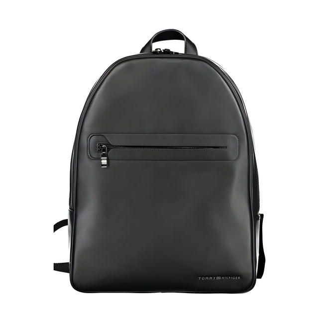 Rucsac Tommy Hilfiger negru din poliuretan