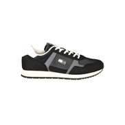 Tommy Hilfiger Black Polyurethane Sneakers